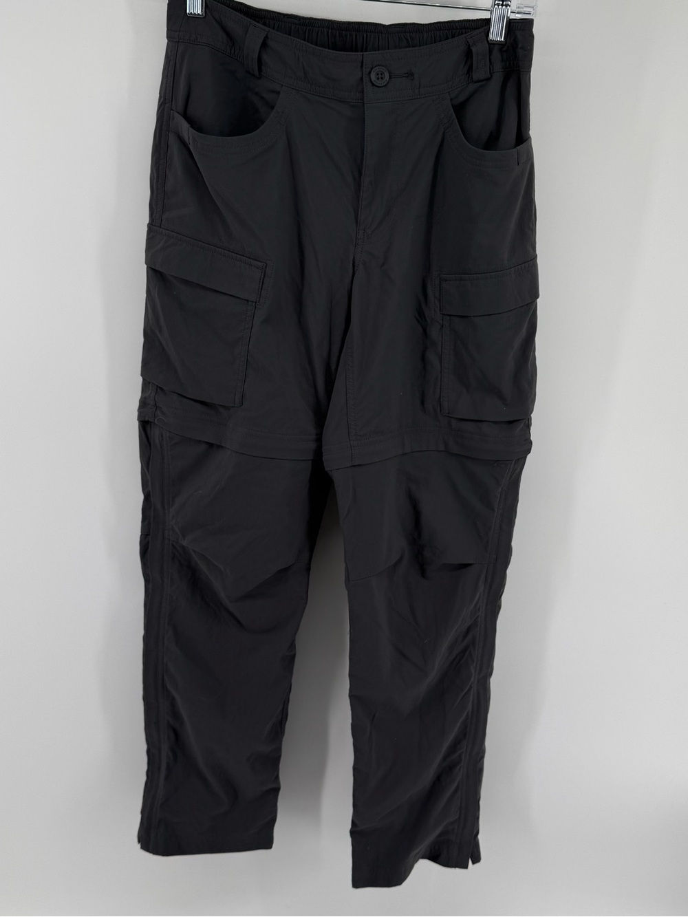 REI Co-op Women’s Convertible Hiking Pants Gray Cargo Zip Off Trail Size 4